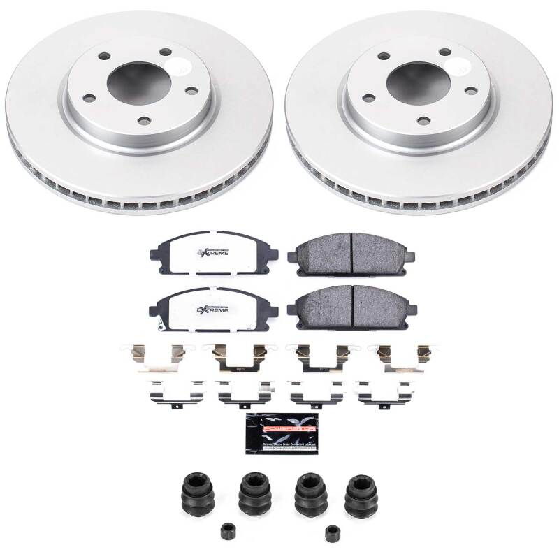 Power Stop 04-09 Nissan Quest Front Z36 Coated Truck & Tow Brake Kit