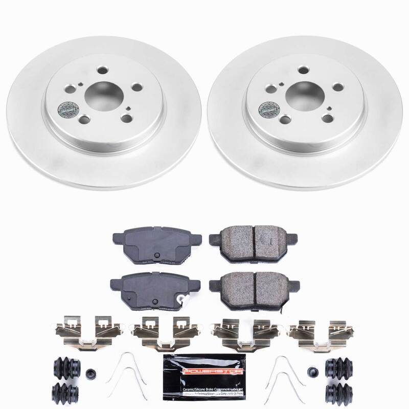 Power Stop 11-17 Lexus CT200h Rear Z23 Coated Brake Kit