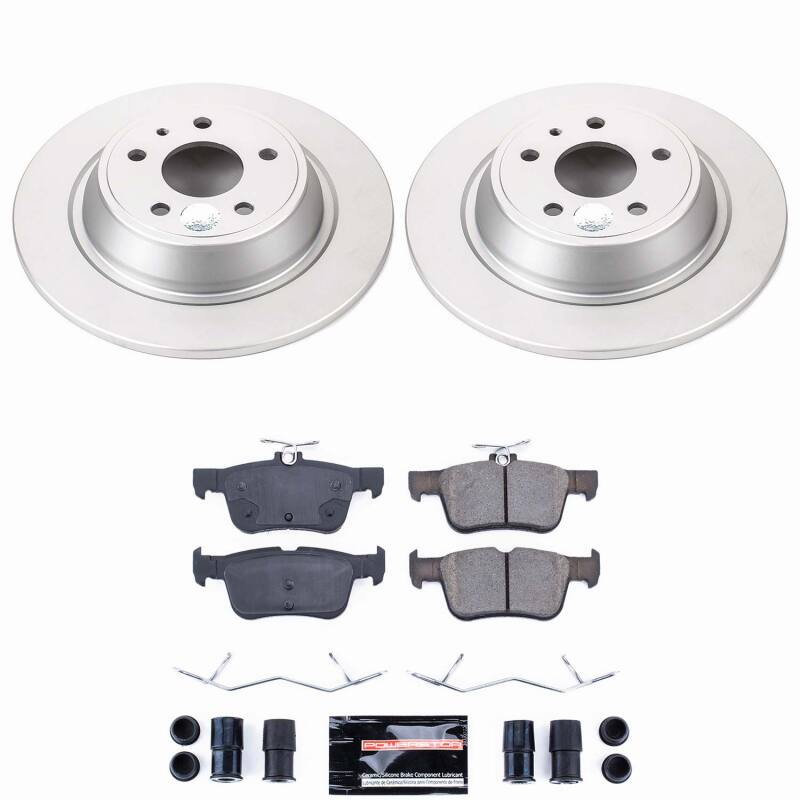 Power Stop 13-16 Ford Fusion Rear Z23 Coated Brake Kit