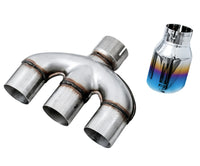AWE 17-20 Honda Civic Si Dual-to-Triple Vapor Blue Tip Conversion