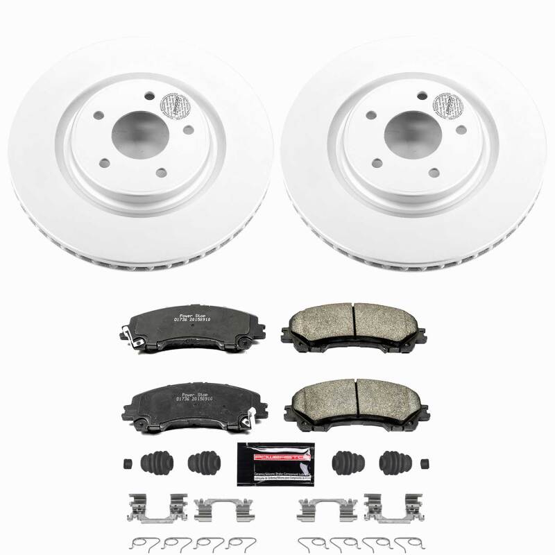 Power Stop 14-19 Nissan Rogue Front Z23 Coated Brake Kit