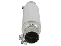 aFe MACH Force-Xp Resonator 2-1/2 IN Inlet/Outlet x 4 IN Dia. x 12 IN Body x 15 IN Overall Length