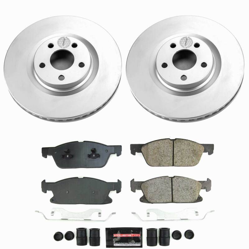 Power Stop 17-20 Lincoln Continental Front Z23 Coated Brake Kit