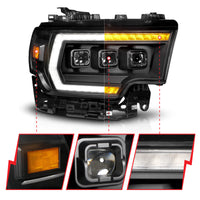 ANZO 19-24 RAM 2500/3500 Z-Series Full LED Proj Headlights DRL/Init/SeqSig - Pass. Side ONLY