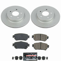 Power Stop 18-25 Nissan LEAF Rear Z23 Coated Brake Kit