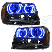 Oracle 02-09 Chevrolet Trail Blazer LED Headlight Halo Kit - Blue