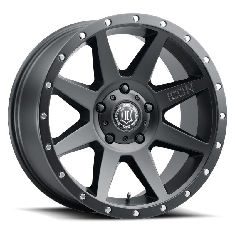 ICON Rebound 20x9 / 6x5.5 / 16mm / 5.625in BS Satin Black Wheel