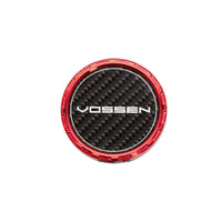 Vossen Classic Carbon Billet Sport Cap 2.0 - Small (VHF) - Transparent Red - Twill Weave (Gloss)