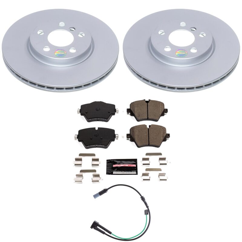 Power Stop 20-24 Mini Cooper Clubman Front Z23 Coated Brake Kit