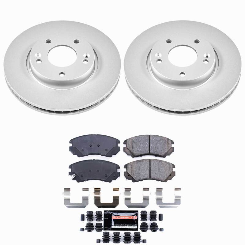 Power Stop 06-10 Hyundai Sonata Front Z23 Coated Brake Kit