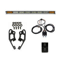 Cali Raised Sherpa Roof Rack Dual Funct. Light Bar & Mount Brckt Kit w/ Wire Harness & Small Switch