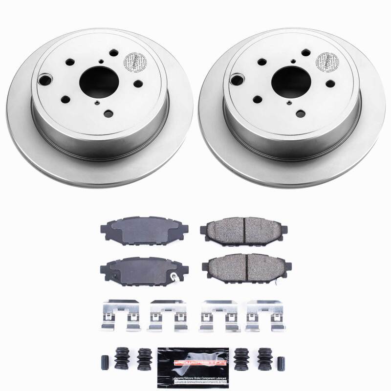 Power Stop 15-21 Subaru WRX Rear Z23 Coated Brake Kit