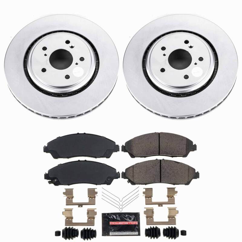 Power Stop 14-16 Acura MDX Front Z23 Coated Brake Kit