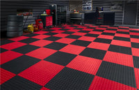 WeatherTech TechFloor-12in X 12in Tiles - Tan/Black