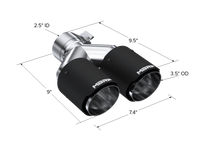 MBRP Universal Carbon Fiber Dual Tip 3.5in OD/2.5in Inlet