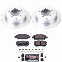 Power Stop 04-06 Mitsubishi Lancer Rear Z23 Coated Brake Kit
