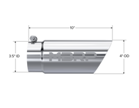 MBRP Universal Tip 3in O.D. Dual Wall Angled 4 inlet 10 length