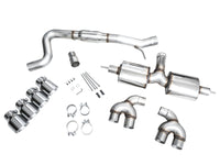 AWE Tuning MK8 Volkswagen Golf R 3in Touring Edition Quad Exhaust - Chrome Silver Tips