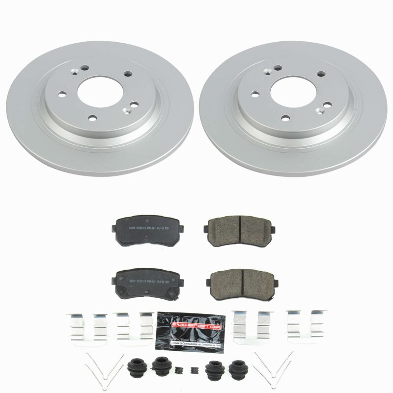 Power Stop 18-23 Hyundai Kona Rear Z23 Coated Brake Kit