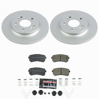 Power Stop 18-23 Hyundai Kona Rear Z23 Coated Brake Kit