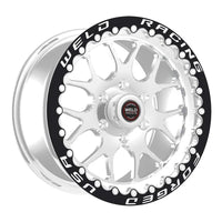 Weld S77 HD 17x7 / 5x135 BP / 4.2in. BS Polished Wheel (HD Low Pad) - Polish Single Beadlock MT