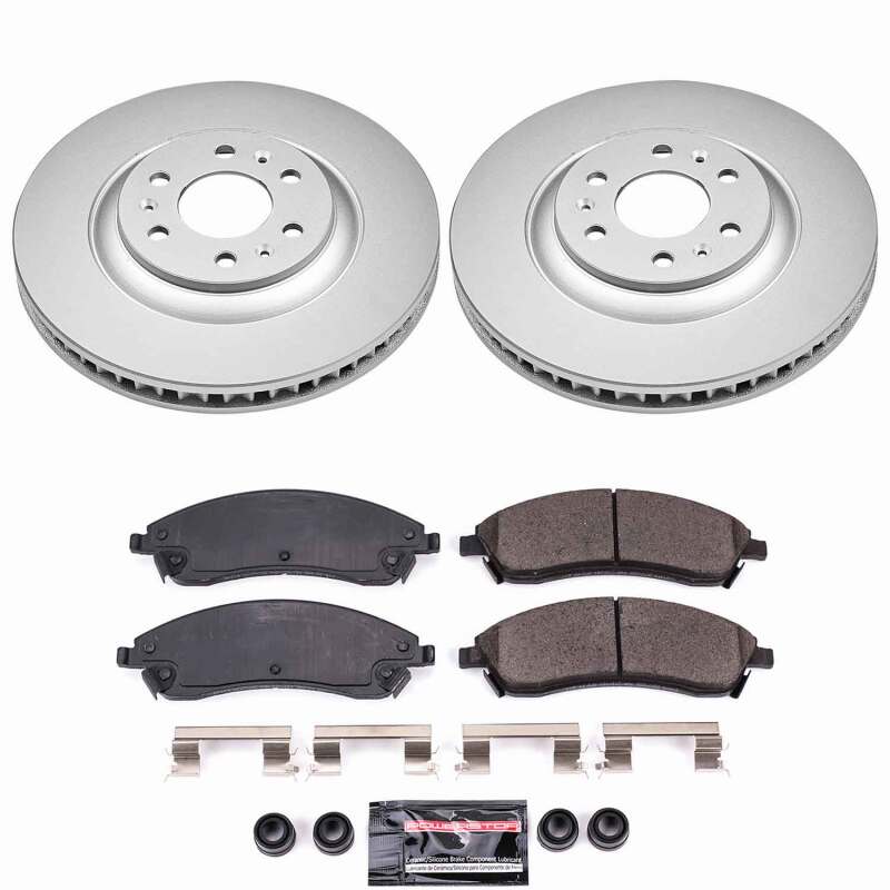 Power Stop 04-09 Cadillac SRX Front Z23 Coated Brake Kit
