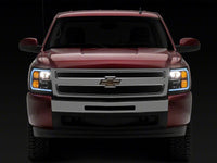 Raxiom 07-13 Chevrolet Silverado 1500 Axial Series Headlights w/ LED Bar- Blk Housing (Clear Lens)