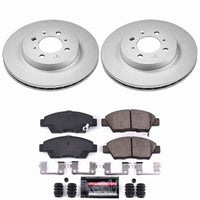 Power Stop 09-14 Honda Fit Front Z23 Coated Brake Kit
