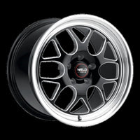 Weld Solana Drag 18x8 / 5x120 BP / ET15 / 5.09in BS / 78.1 Dia - Gloss Black MIL Wheel
