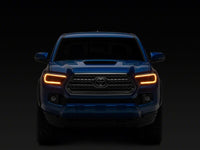 Raxiom 16-23 Toyota Tacoma CXR Series V2 LED Projector Headlights- Black Housing- Clear Lens
