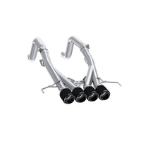 MBRP 14-19 Chevrolet Corvette 6.2L 3in Axle-Back Muffler Bypass Quad Exit Carbon Fiber Tips