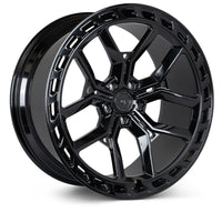 Vossen X Urban Forged UVX - 22x10.5 - ET32 - 5x120 - 72.6 - GB - Gloss Black - Defender Front