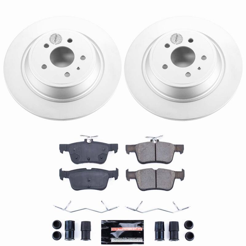 Power Stop 13-16 Ford Fusion Rear Z23 Coated Brake Kit