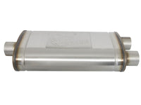 aFe MACH Force-Xp Muffler 3 IN ID Center/Dual-Outlet x 11 IN W x 6 IN H x 22 IN L - Oval Body