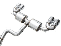 AWE Tuning MK8 Volkswagen Golf R 3in Touring Edition Quad Exhaust - Chrome Silver Tips