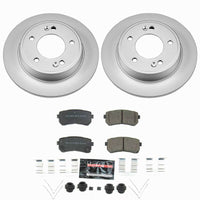 Power Stop 18-23 Hyundai Kona Rear Z23 Coated Brake Kit