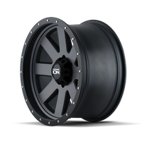 ION Type 134 18x10 / 5x139.7 BP / -19mm Offset / 108mm Hub Matte Gunmetal/Black Beadlock Wheel