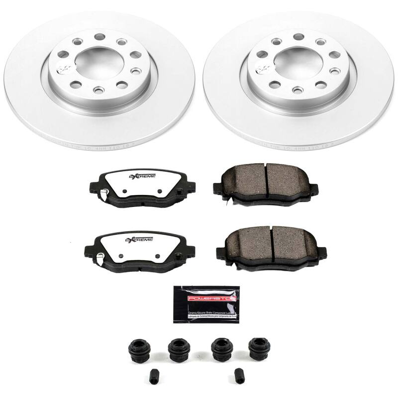 Power Stop 15-17 Chrysler 200 Rear Z36 Coated Truck & Tow Brake Kit