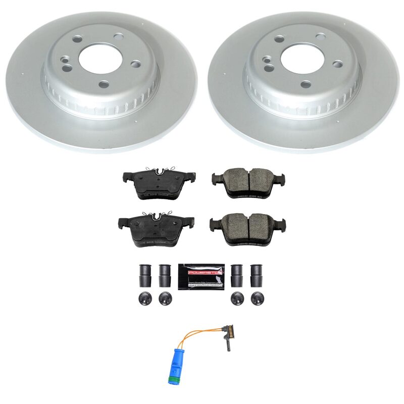Power Stop 17-18 Mercedes-Benz C300 Rear Z23 Coated Brake Kit