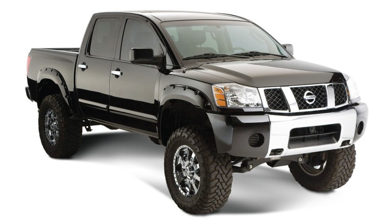 Husky Liners 04-15 Nissan Titan (w/o Lock Box) Pocket Style Fender Flares 4pc - Black