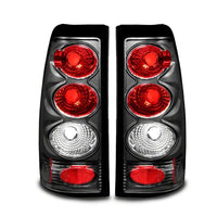 Raxiom 99-02 Chevrolet Silverado 1500 Fleetside Axial Series Tail Lights- Black - Red/Clear Lens