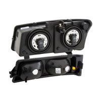 Raxiom 03-06 Chevrolet Silverado 1500 Axial Series Euro Headlights- Black Housing- Clear Lens