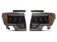 Raxiom 09-14 Ford F-150 CXR Series LED Projector Headlights- Black Housing- Clear Lens