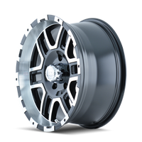ION Type 179 17x8 / 5x135 BP / 10mm Offset / 87mm Hub Black/Machined Wheel