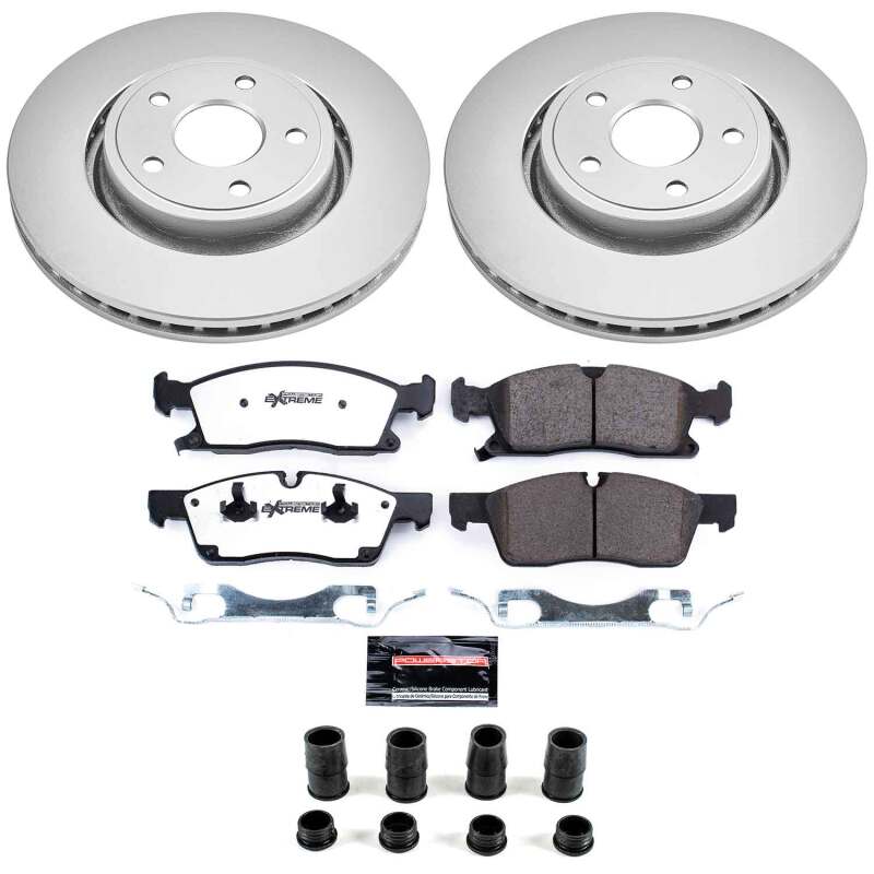 Power Stop 11-20 Dodge Durango Front Z36 Coated Truck & Tow Brake Kit