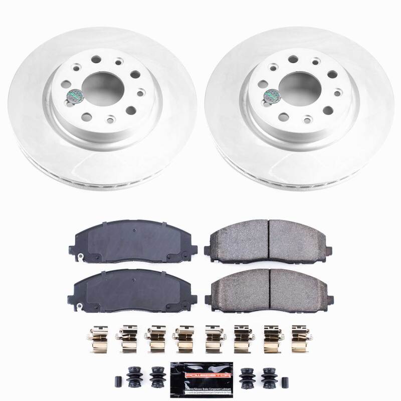 Power Stop 18-25 Jeep Wrangler Front Z23 Coated Brake Kit