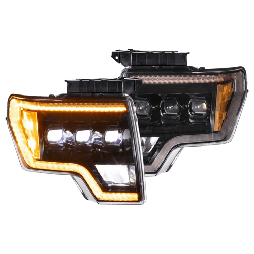 USE LF2-506 XB LED HEADS F150 09 14 AMBR