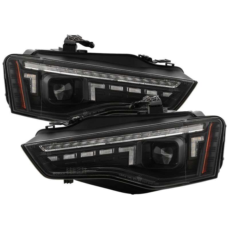 Spyder 13-17 Audi A5 HID Model Only Projector Headlights - Black (PRO-YD-AA513HIDSI-SEQGR-BK)