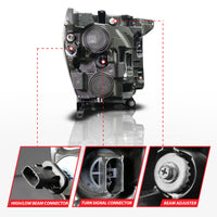 ANZO 21-23 Ford F150 LED Projector Headlight w/Switchback+Sequential - Black (Driver Side Only)
