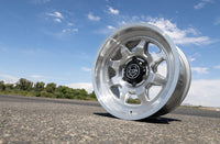 ICON Nuevo 17x8.5 / 6x5.5 / 25mm / 5.75in BS Silver Machined Wheel